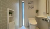 「熊本の注文住宅」広いトイレで快適に。