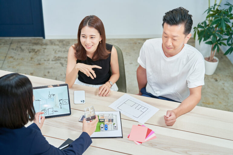 注文住宅の打ち合わせのイメージ