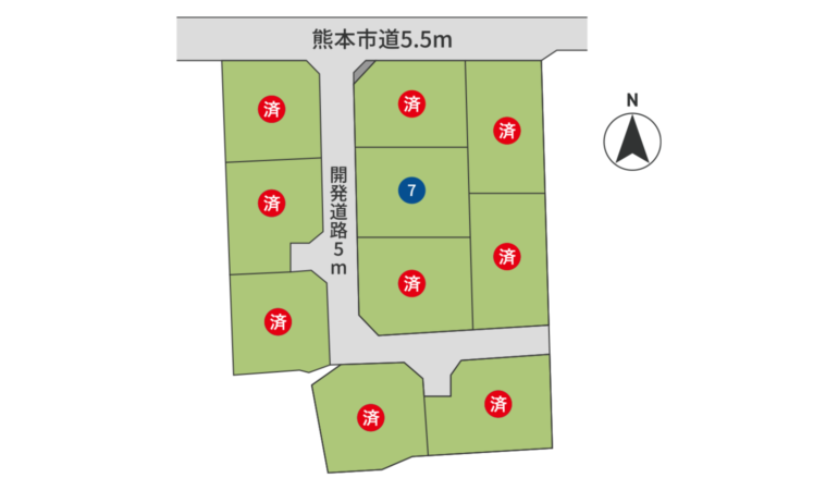 熊本市南区 富合町古閑 分譲地